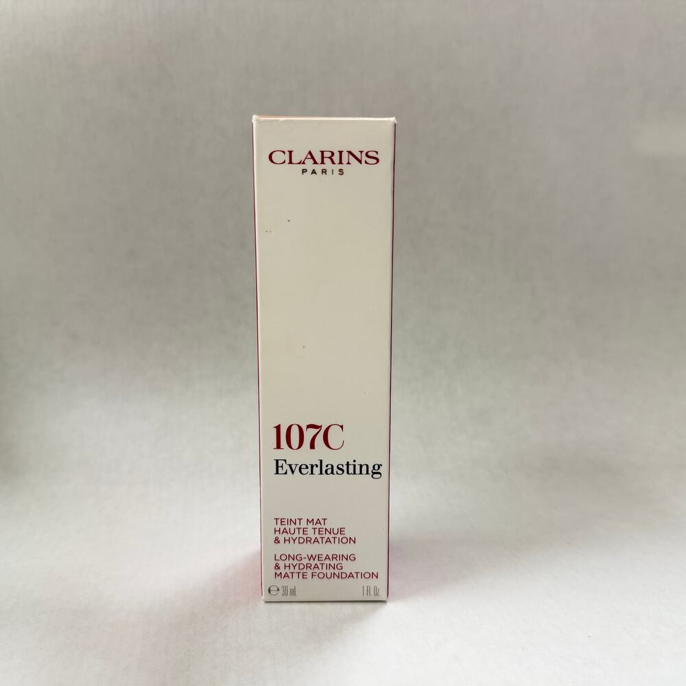 Clarins Everlasting Long-wearing & Hydrating Matte Foundaton 107C 1 fl oz